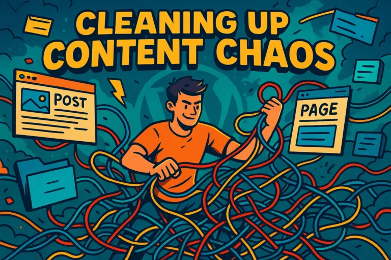 Clean up WordPress content choas